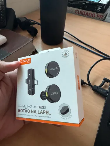 Microfone de Lapela Gold Pro