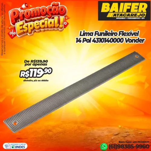 Lima Funileiro Flexível 14 Pol 4310140000 Vonder