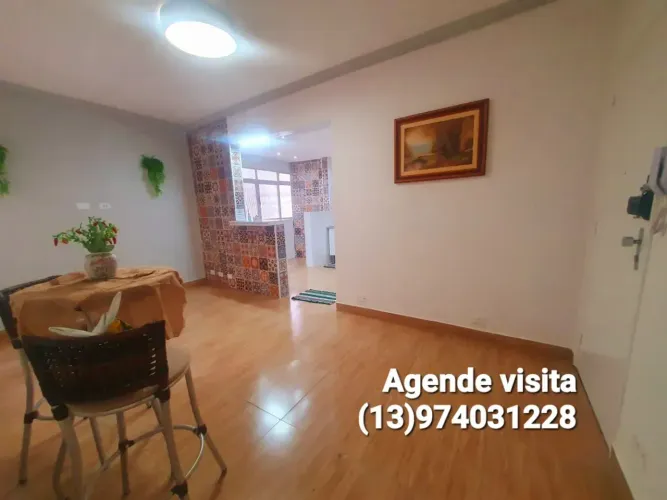 Apartamento 1 dormitorio todo reformado ,há uma quadra da praia em Gonzaga / Santos sp