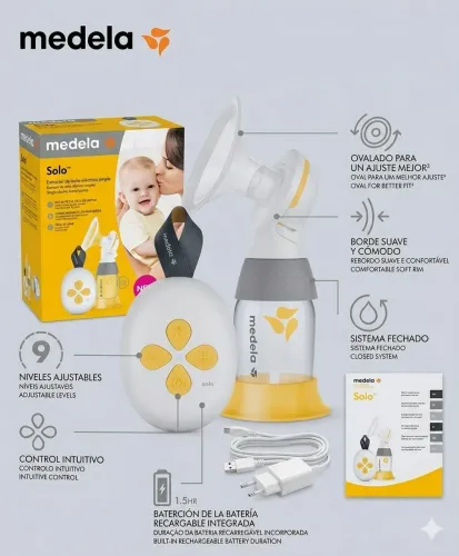 Extrator de Leite Elétrico Medela Solo Seminovo, Excelente Estado!