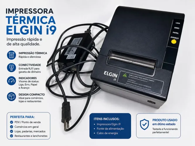 Impressora térmica I9 Elgin