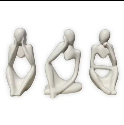 Mini Estátua de gesso dos Pensadores