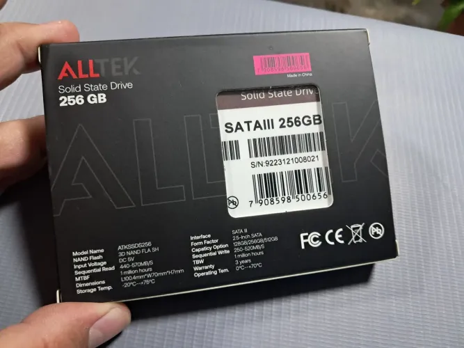 SSD 256 Sata com Sistema completo