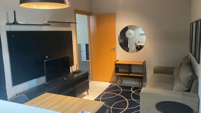 Apartamento mobiliado no Plaza Fraga Maia ,área de lazer completa