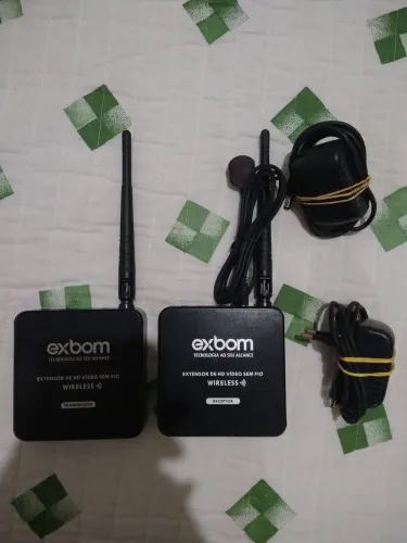 Extensor Exbom Transmissor e Receptor 1080p hdmi 200m