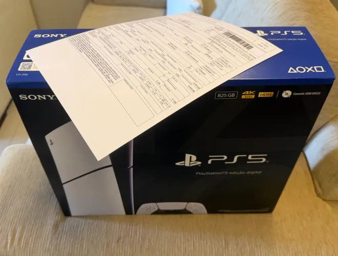 PlayStation 5 Slim Digital com nota fiscal e garantia