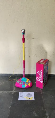 Barbie Microfone Fabuloso da Barbie F00044 Karaokê - Perfeito Estado