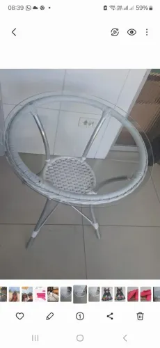 Tampo de vidro 80 cm
