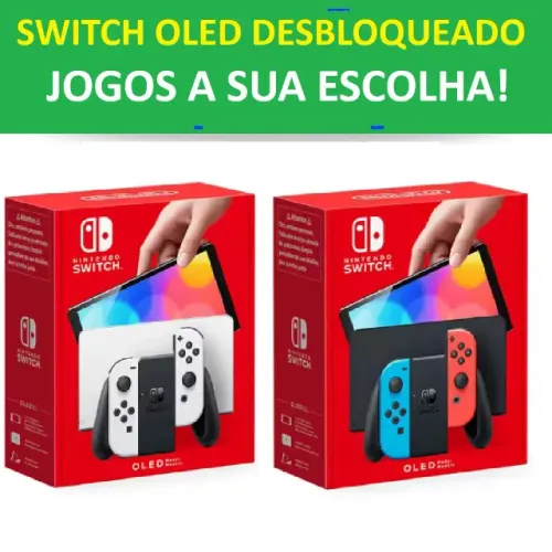 Nintendo Switch Desbloqueado 256gb e 14 jogos!