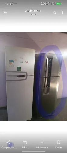 Geladeira inox 