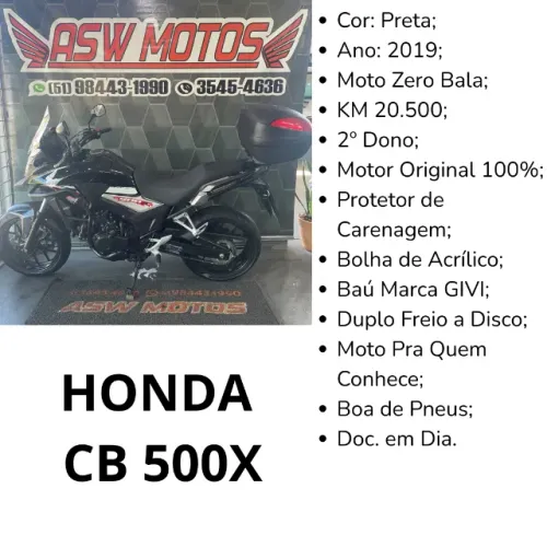 Honda CB 500X 2019 Preta