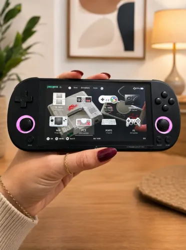 TRIMUI Smart Pro + Case + Cartão 128GB | CrossMix Atualizado | Até 10 Mil Jogos