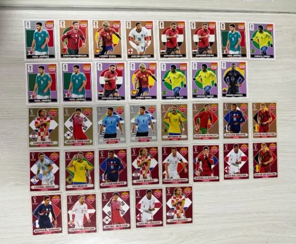 36 Figurinhas Legends Panini Copa Do Mundo 2022 E 2026 Originais