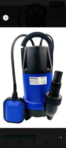 Bomba submersa hidrax 1cv novo
