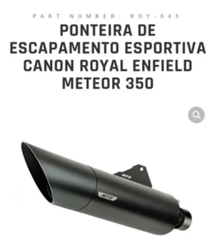 Escapamento esportivo meteor