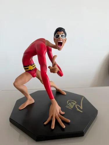 Iron Studios Plastic Man/Homem borracha- Versão exclusiva DC comics assinada Ivan Reis
