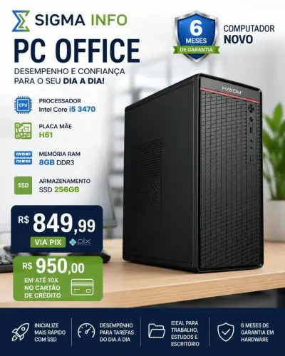 Computador Office Core i5 - Loja fisica com garantia -