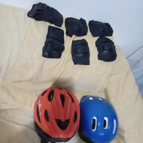 Kit completo de proteção,  + um capacete.