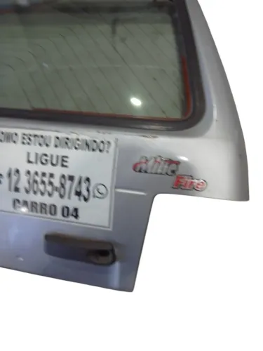 Tampa Traseira Porta Malas Fiat Uno 1991 a 2003 Prata