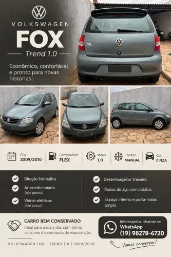Volkswagen Fox City 1.0mi/ 1.0mi Total Flex 8V 3P 2010