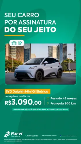 Byd mini por assinatura 