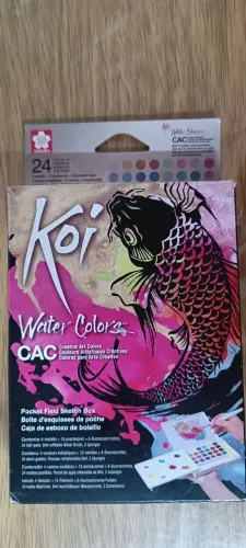 Aquarela Koi water colors 24 cores 