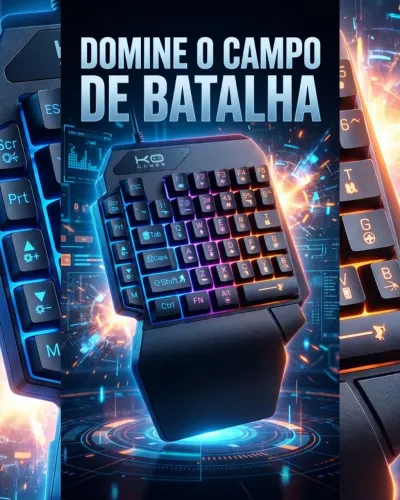 Teclado gamer Retroiluminado Preto