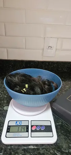 114g de cabelo humano
