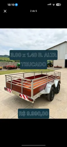 Reboque trucado galvanizado