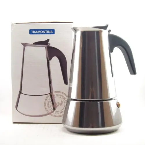 Cafeteira Italiana para Expresso 350 ml Tramontina em Aço Inox