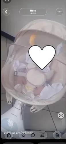 Cadeirinha de balanço automática infantil (repousadeira)