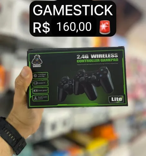 GameStick 4k 10 mil jogos retrô - entrega em slz e região