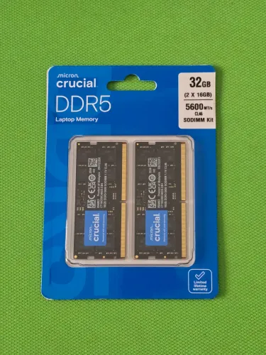 Memória ram crucial 32gb (2x 16gb) 5600mhz