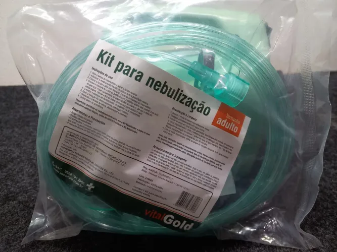 Kit para nebulização novo lacrado vitalgold