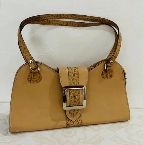 Bolsa Baguete Vintage Y2K Couros & Cia Couro Legítimo