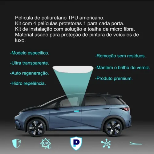 Protetor de maçaneta em ppf para BYD Dolphin gs