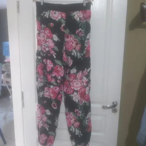 CALÇA PANTALONA ESTAMPADA FLOR
