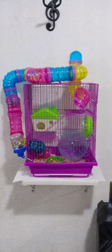 Gaiola hamster com tubos