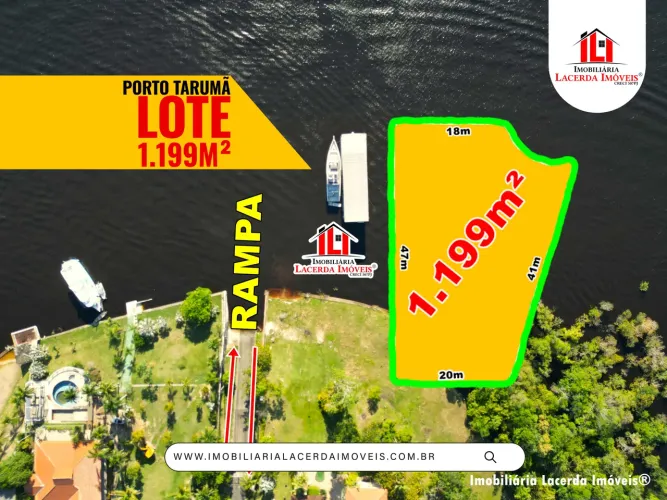 Condomínio Porto Tarumã - Lote Residencial 1.199m² Com Rampa de Embarque, Lazer Completo