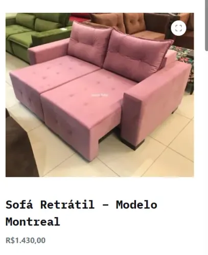 Sofá Retrátil - Modelo Montreal
