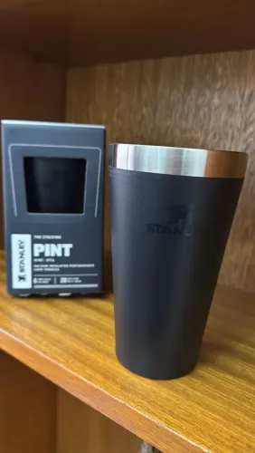 Copo Térmico Stanley Original 473ml (Black 2.0 ou Rose Quartz)