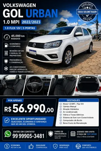 Volkswagen Gol Geração VII 1.0 12V Flex Mec. 4P 2023