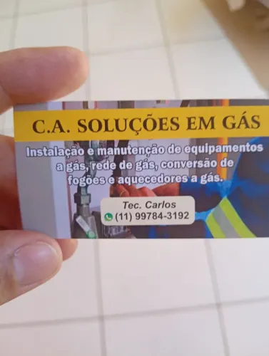 Técnico de rede de gás instalação de equipamentos a gás