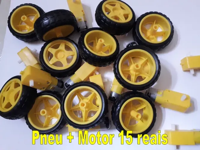 arduino Roda + Motor Dc 3v A 6v Redução