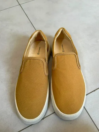 Tênis Osklen Slip On Lona Mostarda Caramelo Original Super Novo
