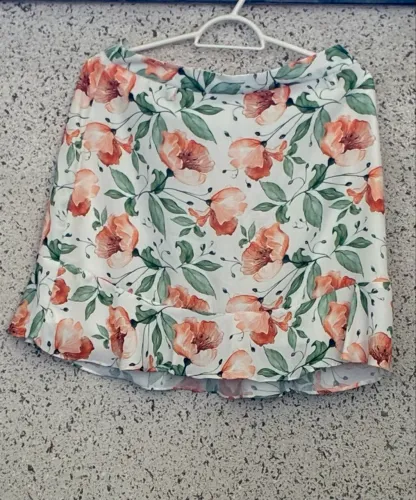 Saia feminina floral