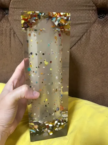 Vaso em acrílico resinado 