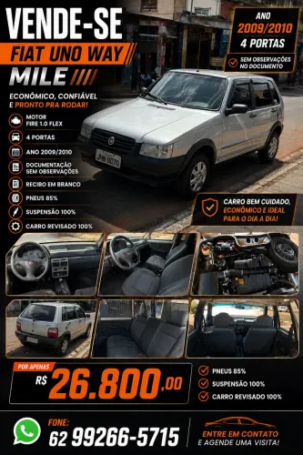 Fiat Uno Mille WAY Economy 1.0 F.flex 4P 2010