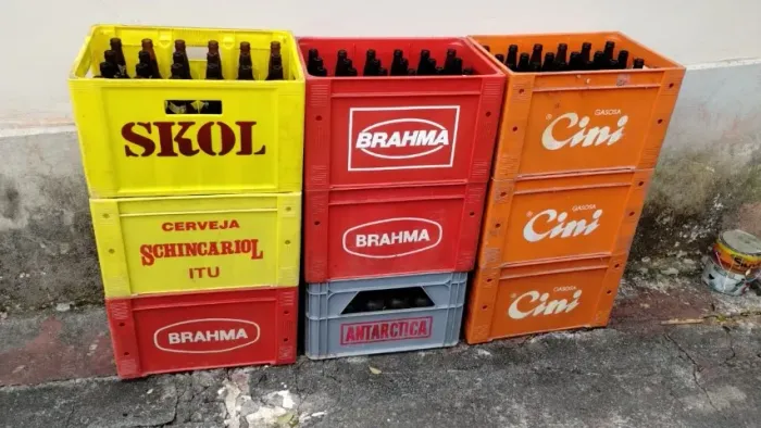 Engradados de cerveja
