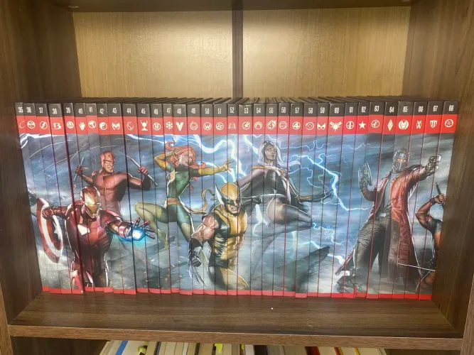 Coleção Marvel Salvat capa vermelha 35-68